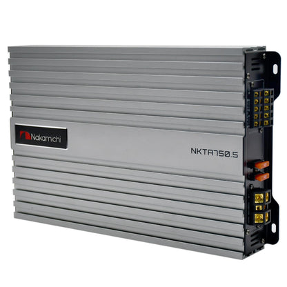 Nakamichi NKTA750.5 – 5-Channel Class A/B Power Amplifier | Black | High-Performance Car Audio Amplifier