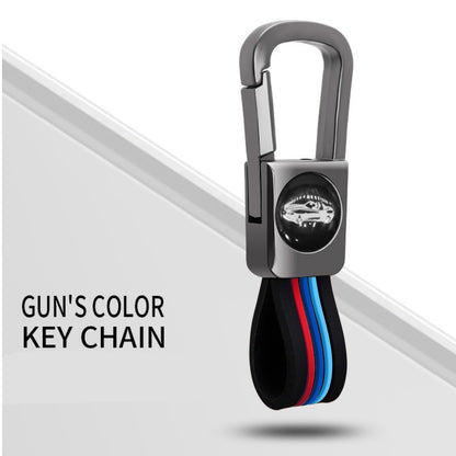 Premium Metal Key Cover Case with Keychain for Hyundai Venue, Creta, I-20, Elantra, Tucson Smart Key, 4-Button, Metallic Grey