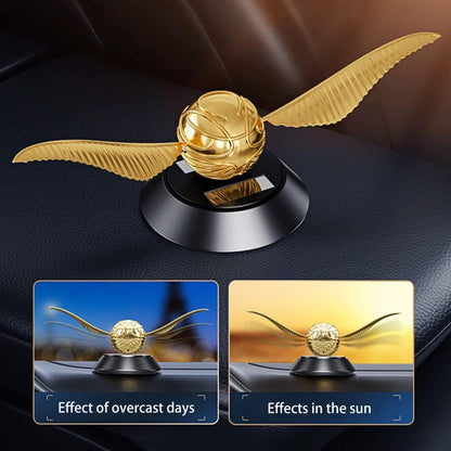 Stylish Harry Potters Angel Wing Cosplay Golden Color Snitch Ball Car Air Freshener Auto Accessories Collectible Model Toy Figurine Gifts | Car Dashboard Aromatherapy Perfume Car Ornament