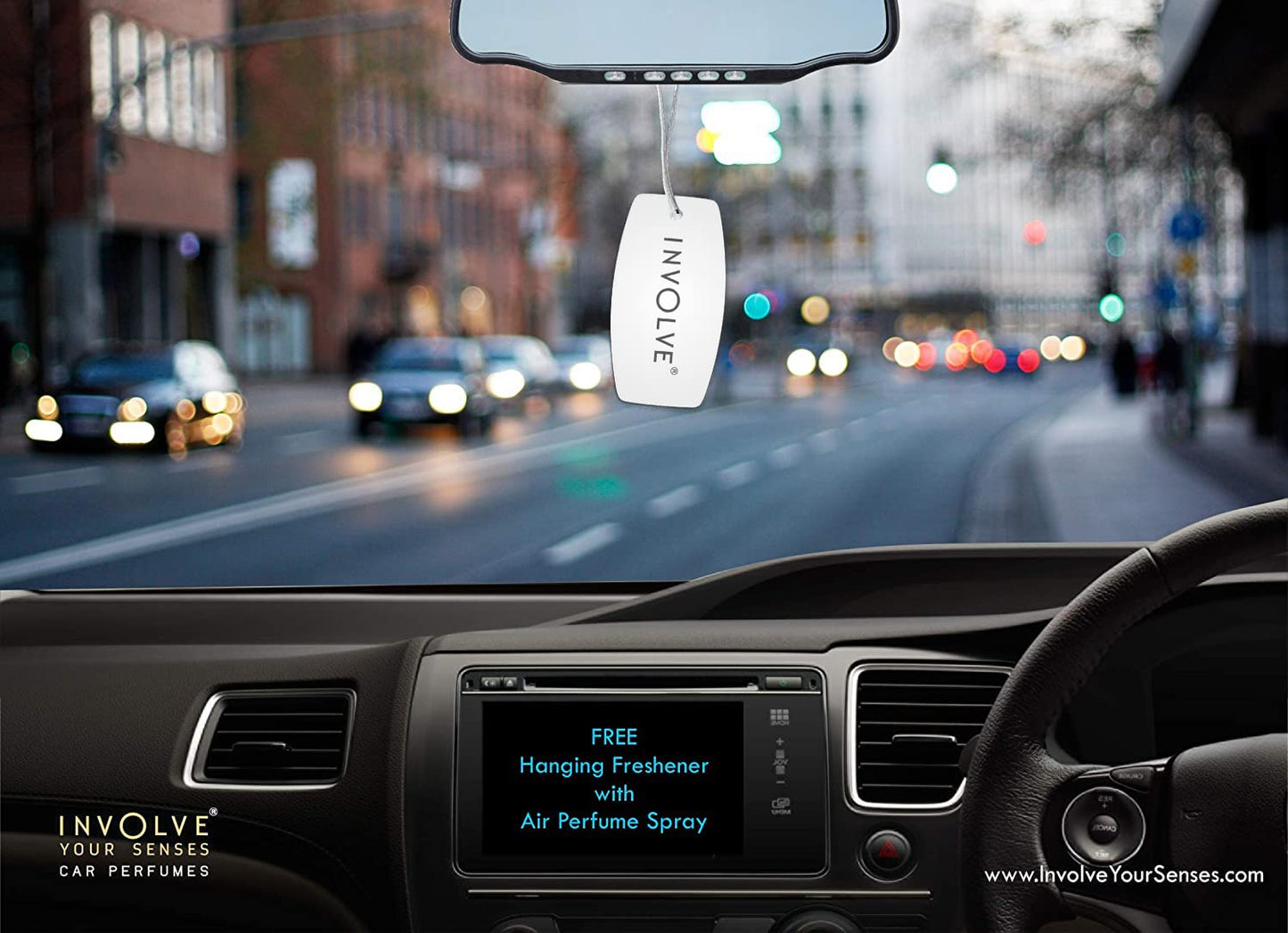 Involve your senses Elements Pro - Gold Dust - Luxury Spray Car Air Perfume - Car Accessories interior car perfumes and relax fresheners