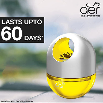 Godrej aer Twist – Car Air Freshener, Sunny Citrus Blast (45g)