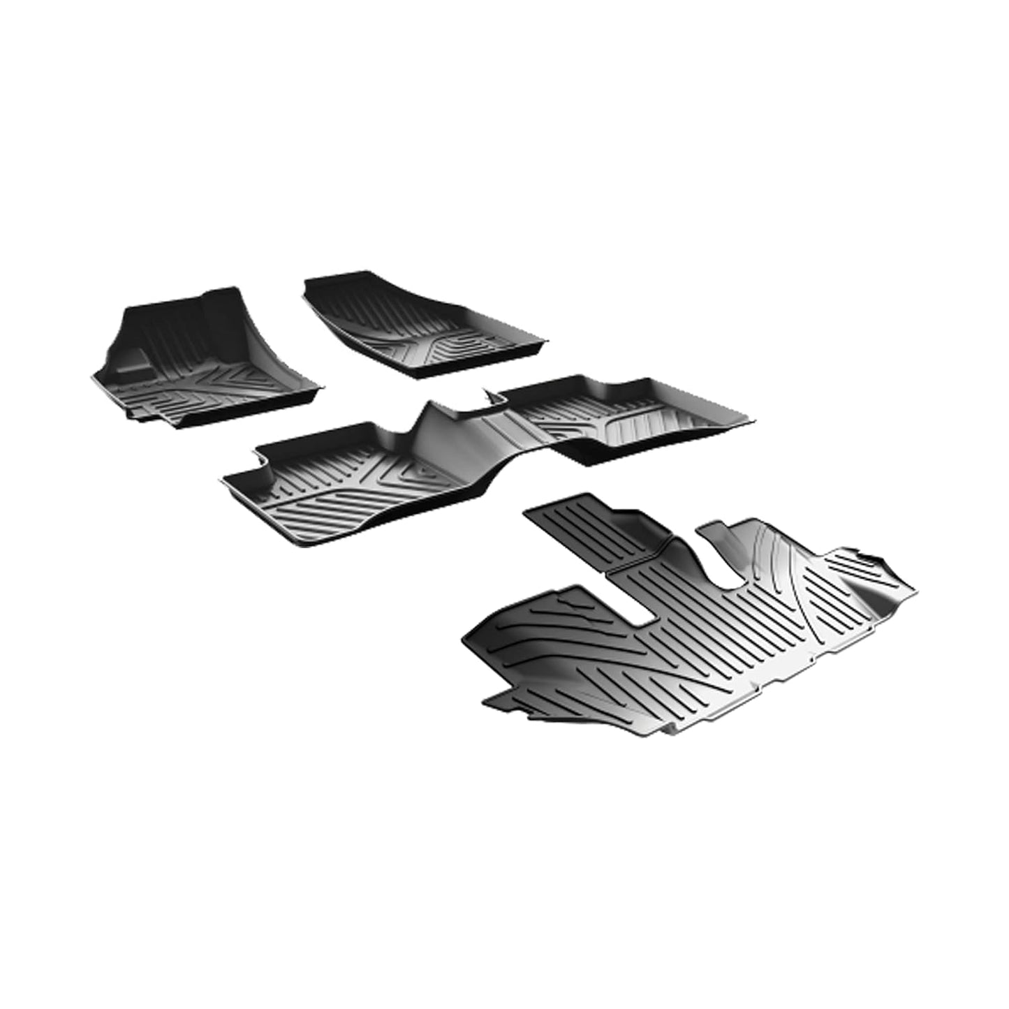 GFX Car Floor Mats for Ertiga 2018 Onward / XL6 2019 Onward (Automatic/Manual) 7 Seater | Waterproof | Anti-Slip | All-Weather | Stylish Protection