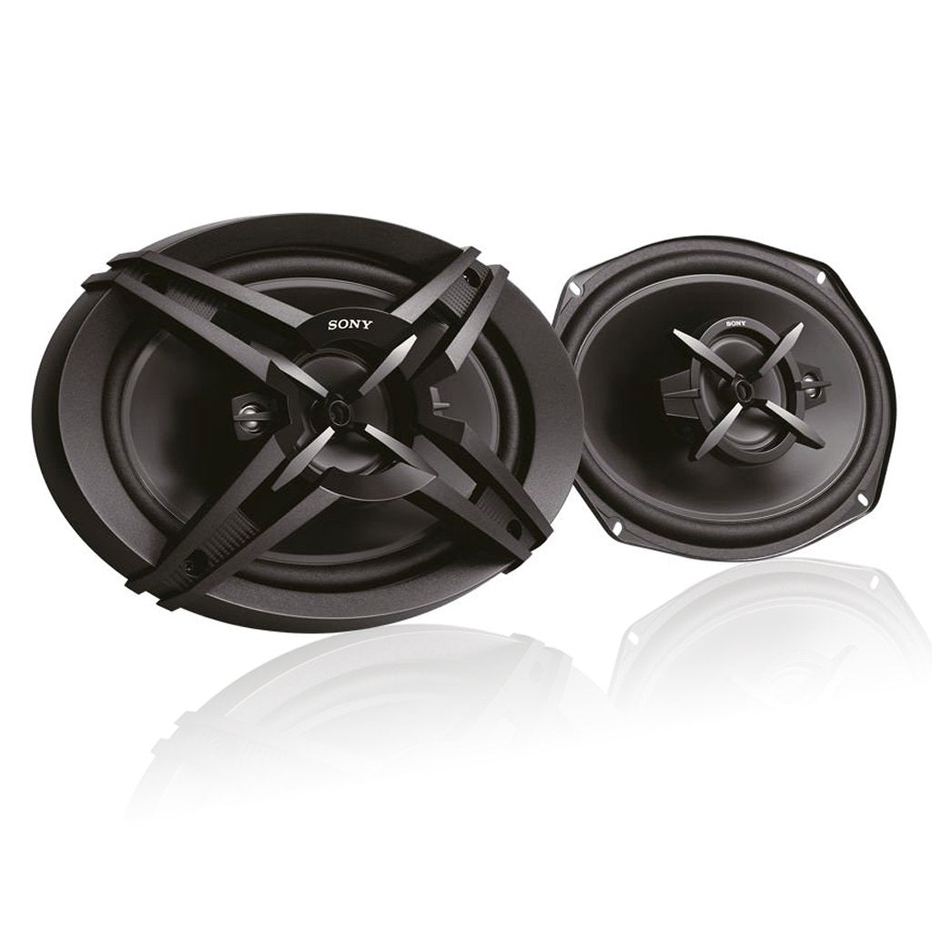 Sony Car Speaker XS-FB693E 16 cm x 24 cm (6 inch x 9 inch) 3-Way Coaxial Speakers (Black), Peak Power - 420W, RMS Power - 60W, Rated Power - 50W