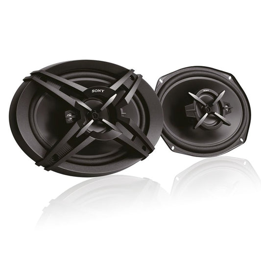 Sony Car Speaker XS-FB693E 16 cm x 24 cm (6 inch x 9 inch) 3-Way Coaxial Speakers (Black), Peak Power - 420W, RMS Power - 60W, Rated Power - 50W