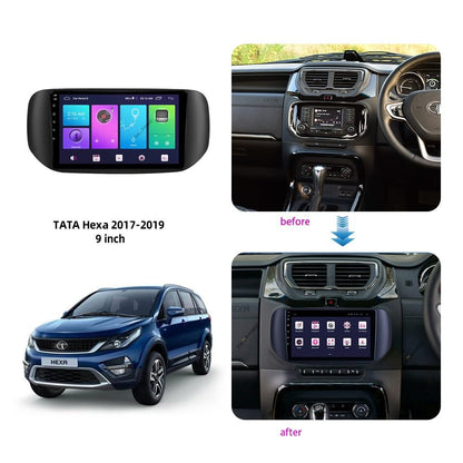 Android Stereo Frame (Suitable For Tata Hexa 2017-2019 Base Model) 9 Inch with Power Cable Connector | Durable & Scratch-Resistant