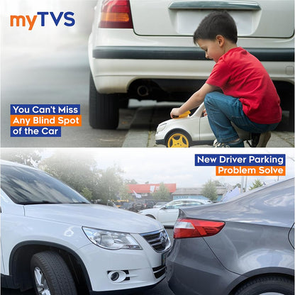 myTVS AHD 1080P Car Reverse Parking Camera | 120° Wide Angle | IP68 Waterproof | HD Parking Camera with Night Vision| Compatible with All Cars