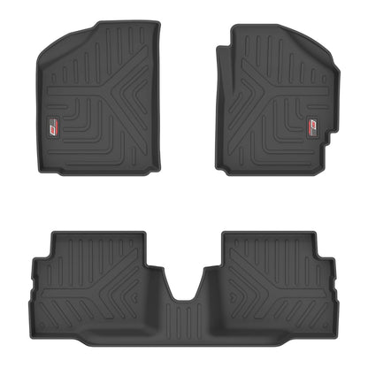 GFX Car Floor Mats for Tata Tiago (2020 Onwards) | Waterproof | Anti-Slip | All-Weather | Stylish Protection | Sleek Black