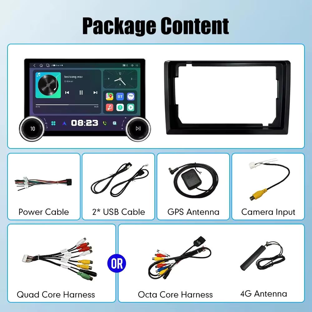 Diamond 2K Car Android System | 11.8” Ultra-Clear Display | 360° Camera Support | 4GB RAM + 64GB Storage | Wireless CarPlay & Android Auto | Universal Fit | 2 Years Warranty