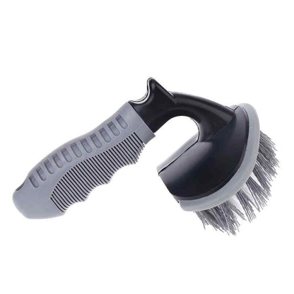 T-Type Car Tyre Cleaning Brush Scrubber with Antislip Handle Multi-Functional SUV Tire Wheel Rim Hub Washing Cleaner