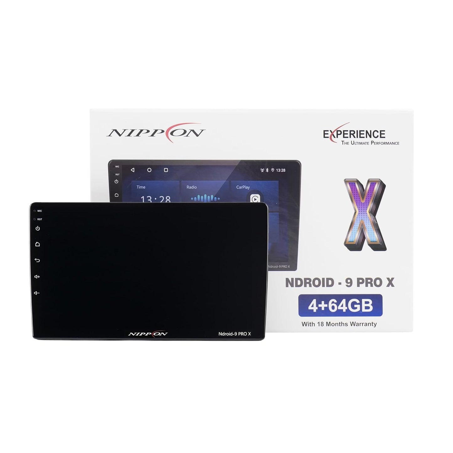 Nippon NDROID-9 PRO X 9 Inch Android Car Media Player (2GB RAM / 32GB Storage) | Wireless CarPlay & Android Auto | QLED Display