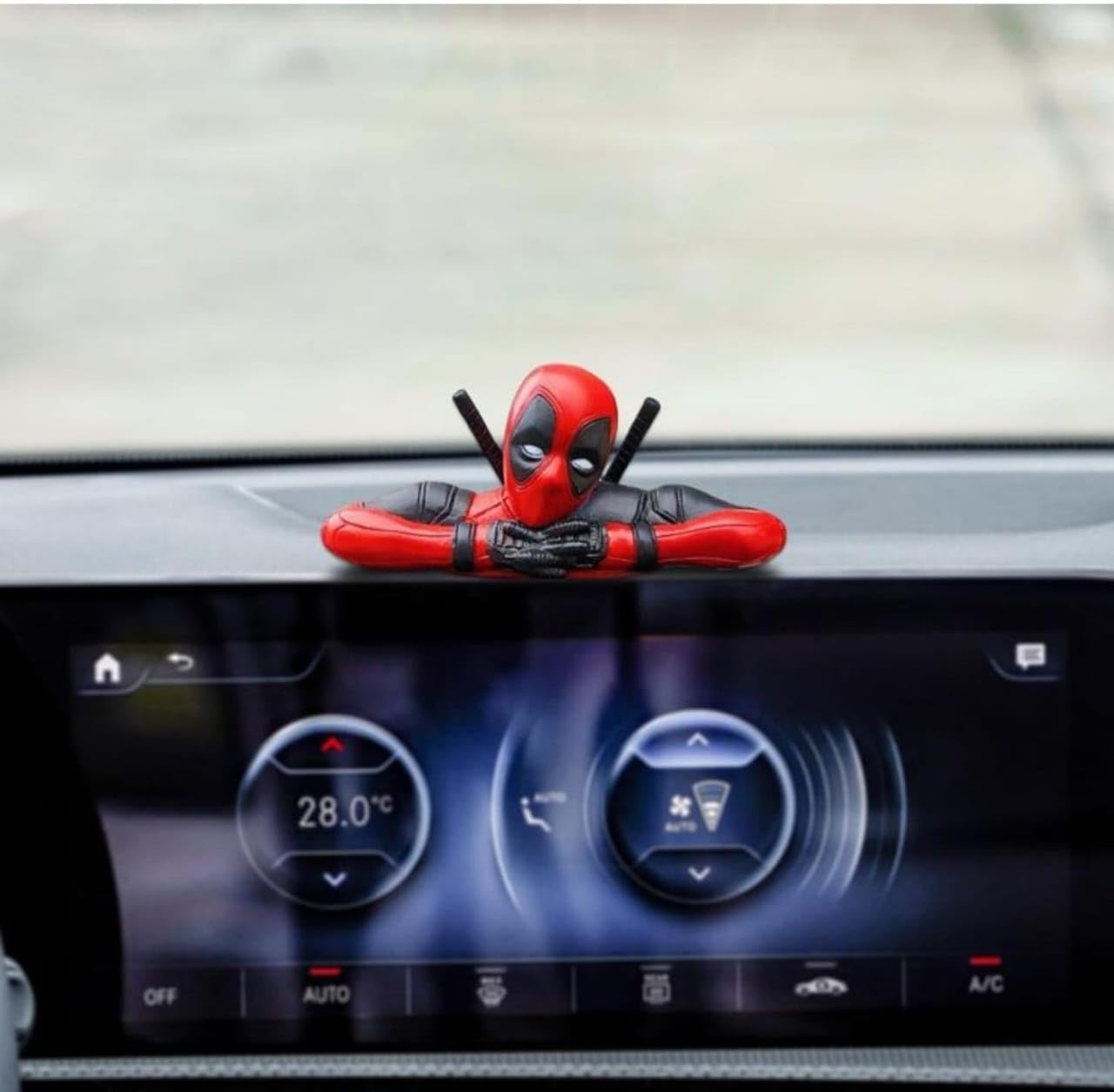 Deadpool Action Figure (3 pcs) PVC Model Universal Decorative for Car Dashboard, Office Desk, Home Decor, Unique Action Marvel Figure
