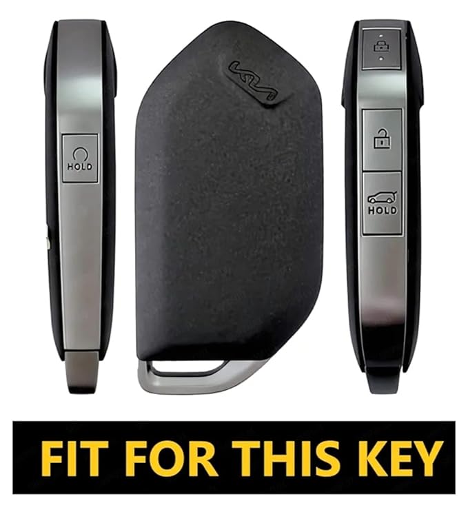 Premium Metal Alloy Key Cover for KIA Syros | 4 Buttom Smart Key