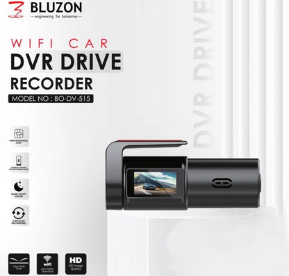 BLUZON Front Camera WiFi Dash Cam for Cars | Full HD 1080P | Wi-Fi App Connectivity