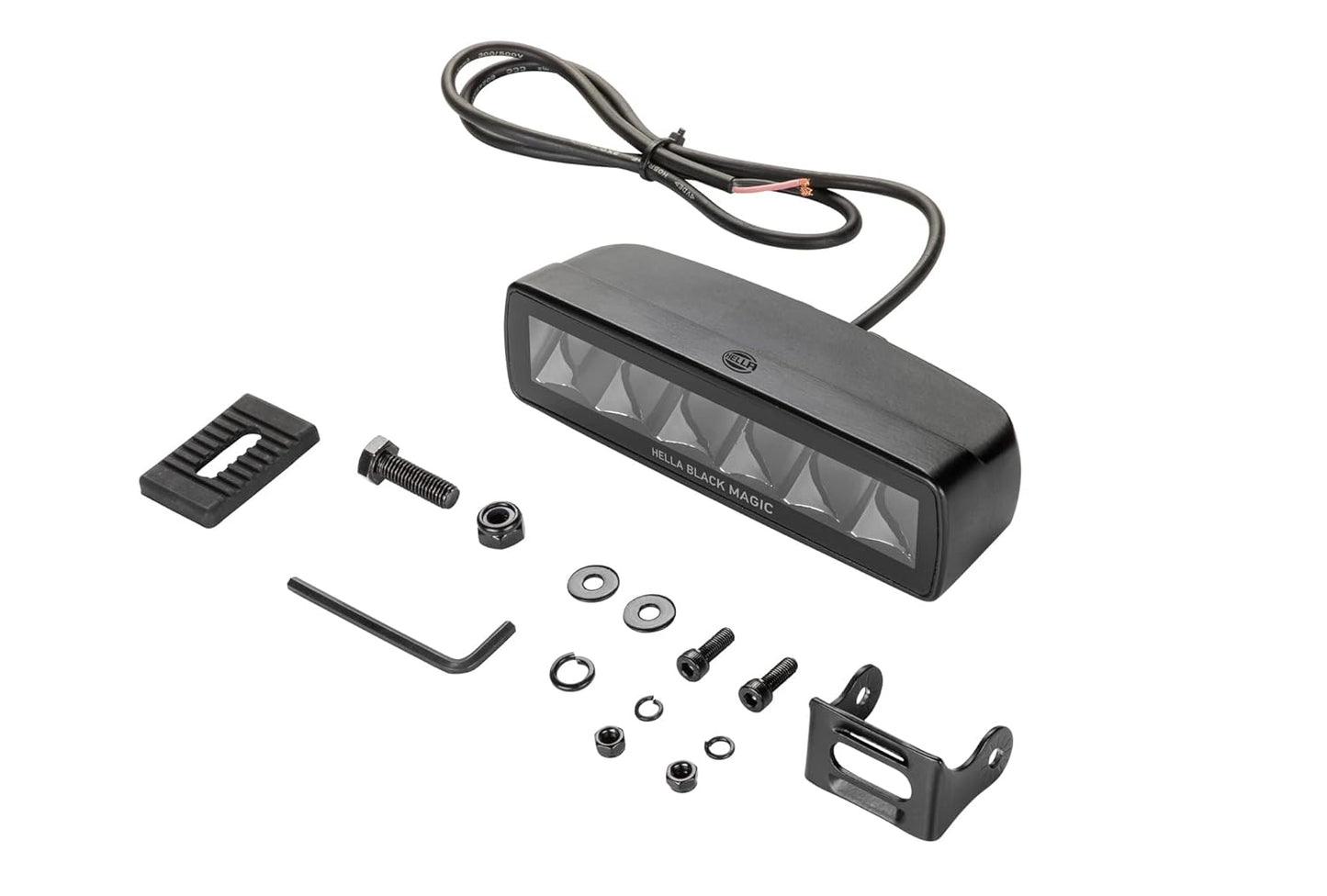 HELLA 358176211 Black Magic LED Mini Lightbar 6.2 – Spot Beam | Compact High-Performance Lighting