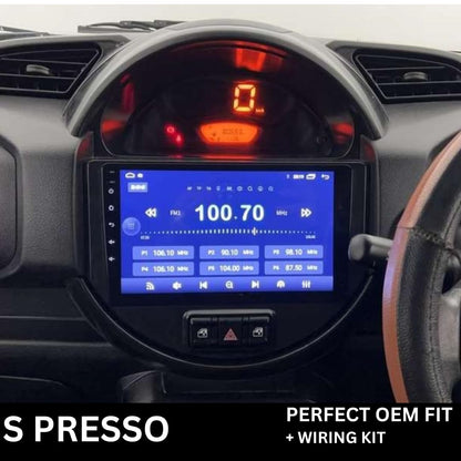Android Stereo Frame (Suitable For Maruti Maruti S-Presso) 9 Inch with Power Cable Connector | Durable & Scratch-Resistant