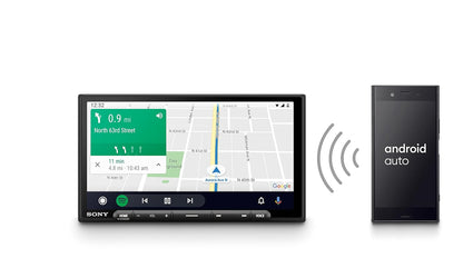 Sony Car Stereo XAV-AX6000 17.6 cm (6.95 inch) Capacitive Touch Screen Digital Media Receiver with HDMI, Wireless Android Auto, Wireless Apple Car Play, PRE Out - 3 x 5V, Output Power - 55W x 4