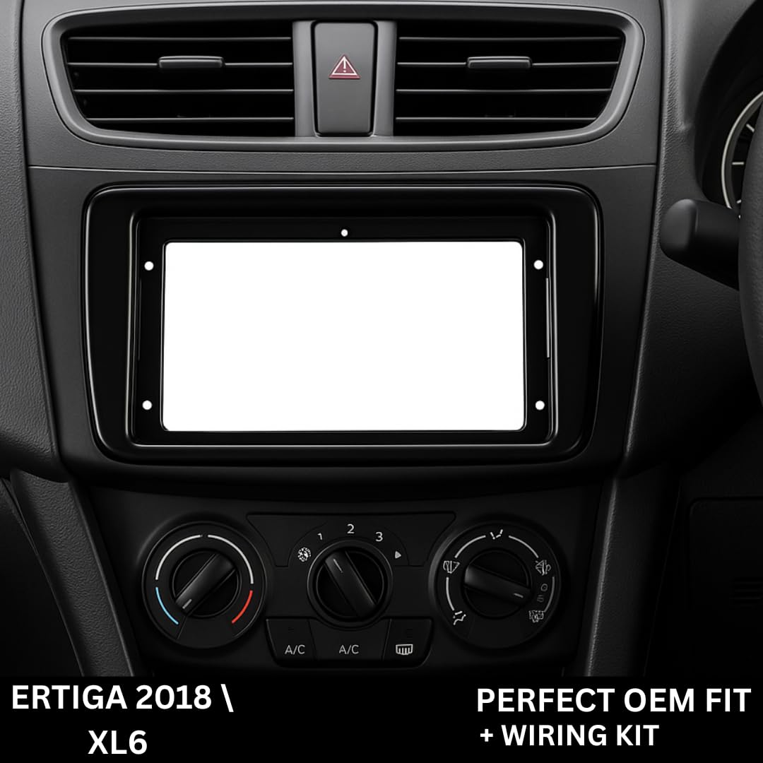 Android Stereo Frame (Suitable For Maruti Ertiga 2019-2025) 9 Inch with Power Cable Connector | Durable & Scratch-Resistant