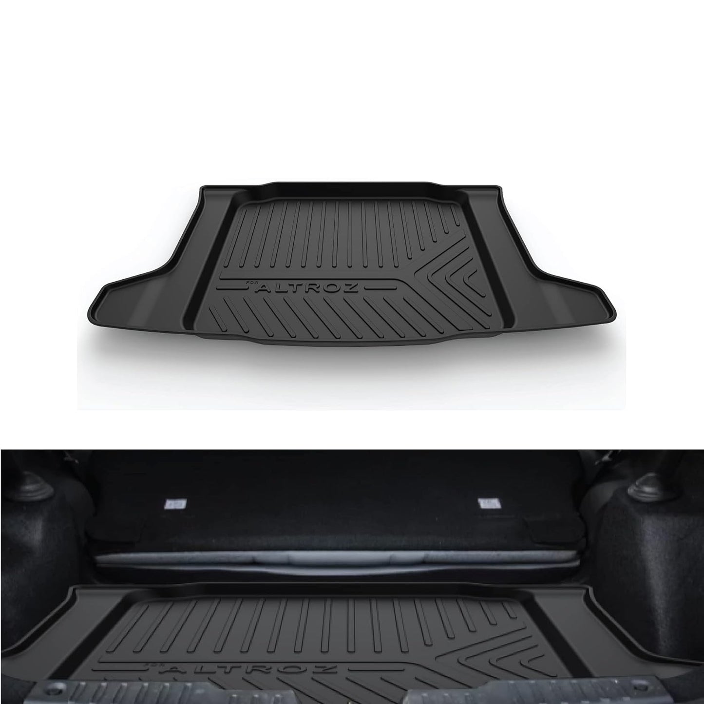 GFX Car Trunk Boot Mat for Tata Altroz (2020-2021) | Premium Dicky Mat – Black