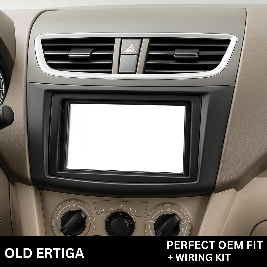 Android Stereo Frame (Suitable For Maruti Ertiga 2012-2018) 9 Inch with Power Cable Connector | Durable & Scratch-Resistant