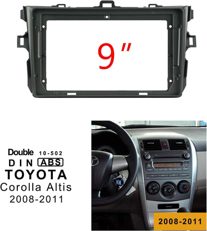 Android Frame 9 inch (Suitable for Base Model Toyota Corolla Altis 2008-2012) Toyota Car Stereo Frame with Wiring