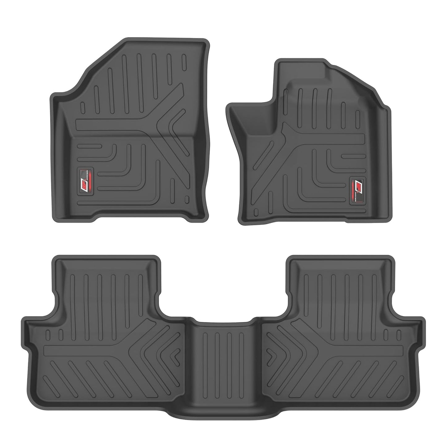 GFX Car Floor Mats for Harrier (2023 Onwards) 5 Seater Automatic | Waterproof | Anti-Slip | All-Weather | Stylish Protection | Sleek Black
