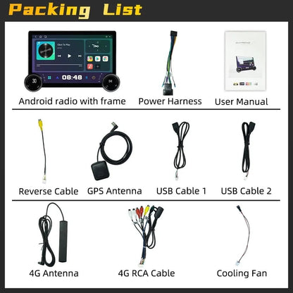 Diamond 2K Car Android System | 11.8 Inch Ultra-Clear Display | 4GB RAM + 64GB Storage | Wireless CarPlay & Android Auto | Universal Car Stereo | 2 Years Warranty