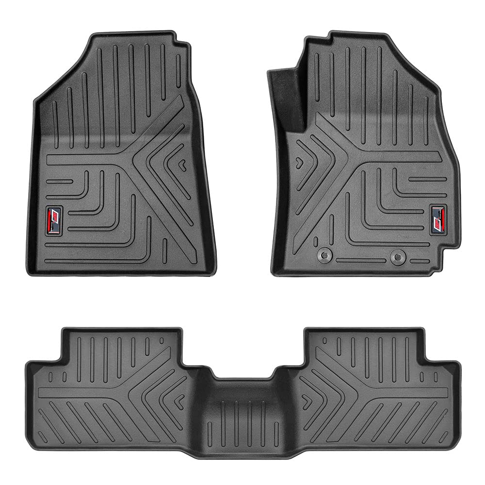 GFX Car Floor Mats for KIA Seltos (2019-2023) | Waterproof | Anti-Slip | All-Weather | Stylish Protection | Sleek Black