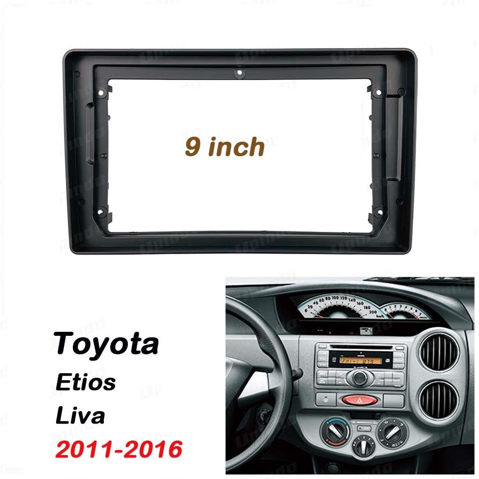 Android Frame 9 inch (Suitable for Base Model Toyota Etios Liva 2011-2016) Toyota Car Stereo Frame with Wiring