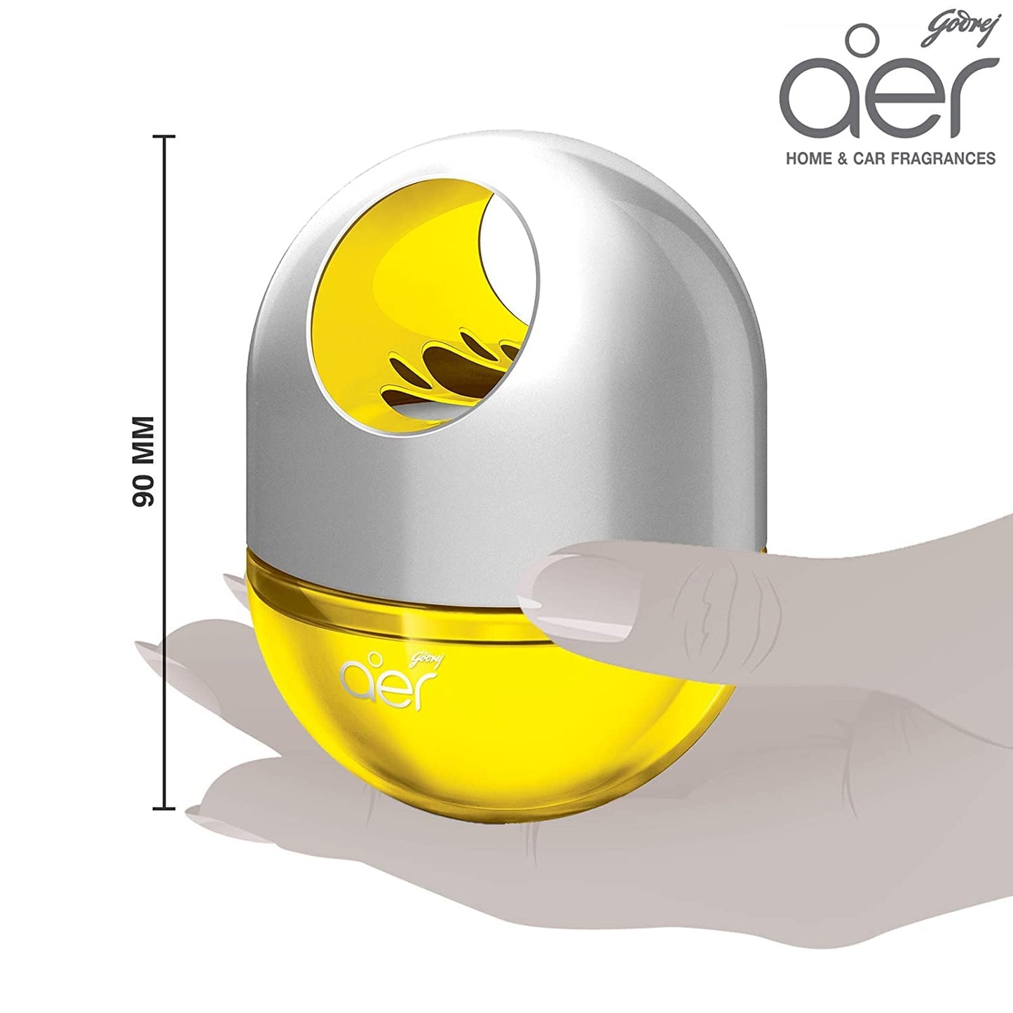 Godrej aer Twist – Car Air Freshener, Sunny Citrus Blast (45g)