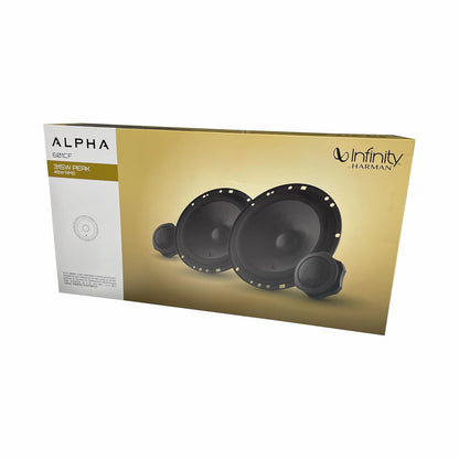 Infinity Car Component Speaker Alpha 601CF | Peak Power - 315W | RMS Power - 45W | 6.5 Inch 2-Way Component Car Speaker (Black)