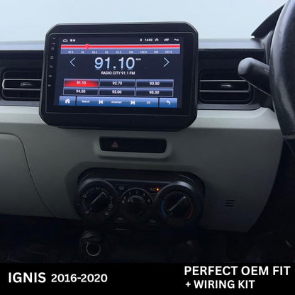 Android Stereo Frame (Suitable For Maruti Ignis) 9 Inch with Power Cable Connector | Durable & Scratch-Resistant