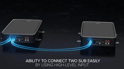 Harman Kardon Feel 700 7-Inch Active Underseat Subwoofer | 125W RMS / 250W Peak | Built-in Class D Amplifier