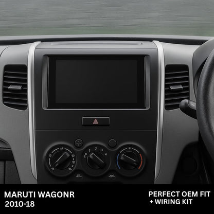 Android Stereo Frame (Suitable For Maruti Wagonr 2010-2018) 9 Inch with Power Cable Connector | Durable & Scratch-Resistant