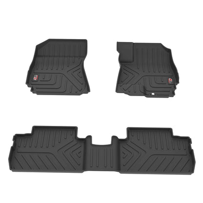 GFX Car Floor Mats for Tata Nexon EV Max (2022 Onwards) | Waterproof | Anti-Slip | All-Weather | Stylish Protection | Sleek Black