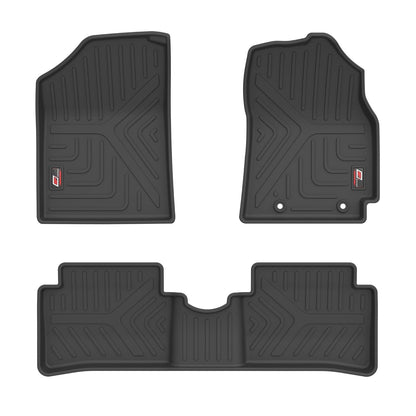GFX Car Floor Mats for I-10 Grand (2014) / X-Cent (2017) Onwards – Ultimate Durable, Easy-Clean, Stylish Protection in Sleek Black