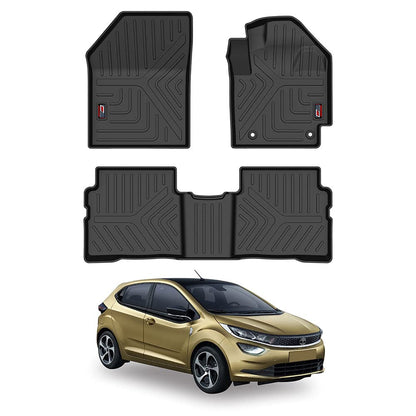 GFX Car Floor Mats for Tata Altroz (2020–2025) | Waterproof | Anti-Slip | All-Weather | Stylish Protection | Sleek Black