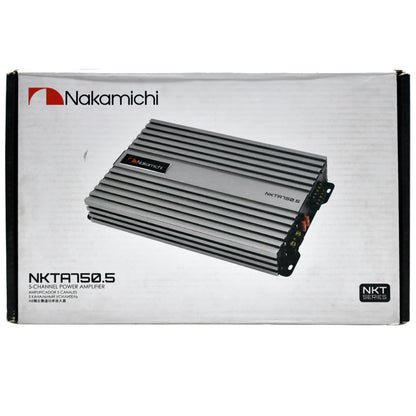 Nakamichi NKTA750.5 – 5-Channel Class A/B Power Amplifier | Black | High-Performance Car Audio Amplifier