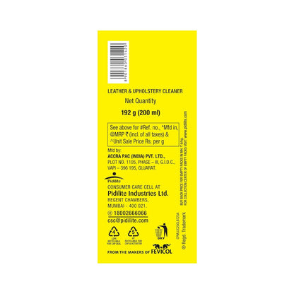 Motomax Leather and Upholstery Cleaner, 200ml for Car Seats and Interiors, Leather, Vinyl, Upholstery, Roof Lining, Carpets, Plastic Surfaces