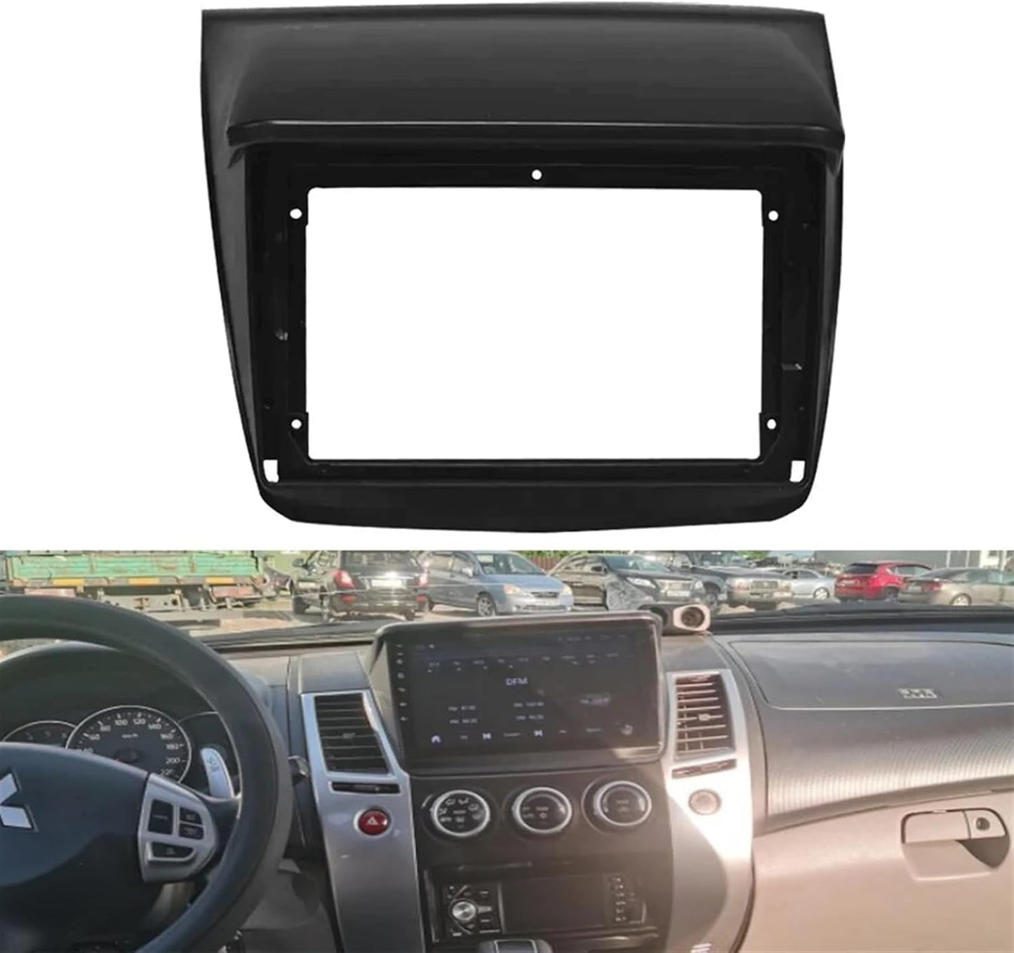 Android Frame | 9 Inch Compatible with Mitsubishi Pajero Sport (2008-2016) | Premium Dashboard Fascia Panel