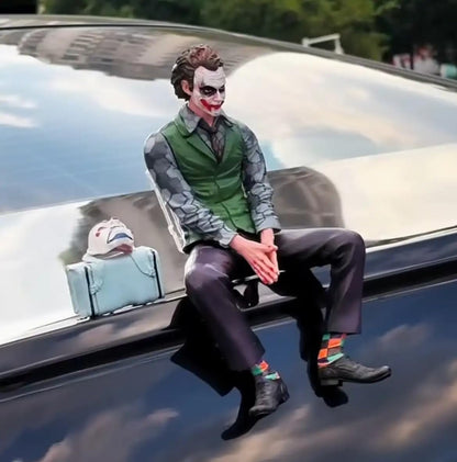 NH ONE™ Action Figure for The Joker Character Figures with Mask and Siting Position 24cm Model Statue for Decoration Gift and Car External Decoration