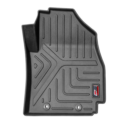 GFX Car Floor Mats for KIA Seltos (2019-2023) | Waterproof | Anti-Slip | All-Weather | Stylish Protection | Sleek Black