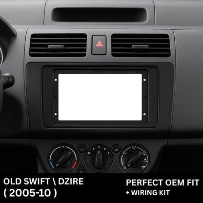 Android Stereo Frame (Suitable For Maruti Swift 2005-2010) 9 Inch with Power Cable Connector | Durable & Scratch-Resistant