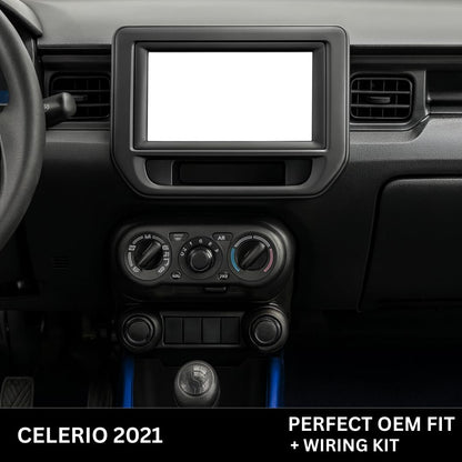 Android Stereo Frame (Suitable For Maruti Celerio 2021-2025) 9 Inch with Power Cable Connector | Durable & Scratch-Resistant