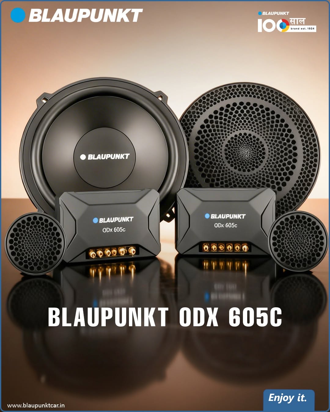Blaupunkt ODx 605c 6.5-Inch 2-Way Component Car Speakers | 60W RMS | 430W Peak