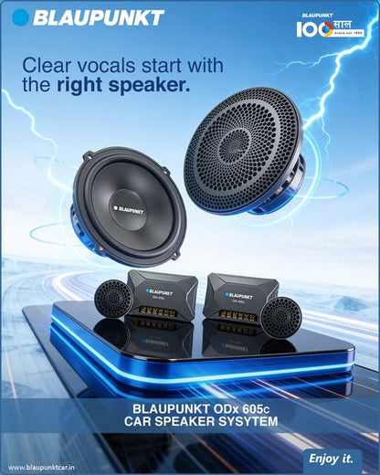Blaupunkt ODx 605c 6.5-Inch 2-Way Component Car Speakers | 60W RMS | 430W Peak