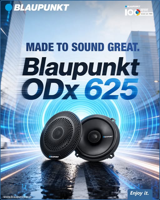Blaupunkt ODx 625 6.5-Inch 2-Way Coaxial Car Speakers | 50W RMS | 340W Peak