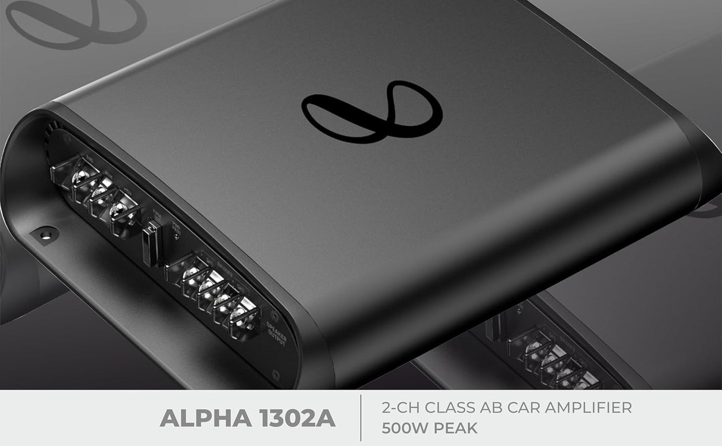 Infinity Car Amplifier Alpha 1302A | 2-Channel Amplifier Power & Precision Sound (Black)
