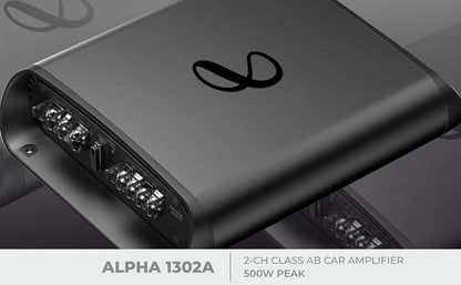Infinity Car Amplifier Alpha 1302A | 2-Channel Amplifier Power & Precision Sound (Black)