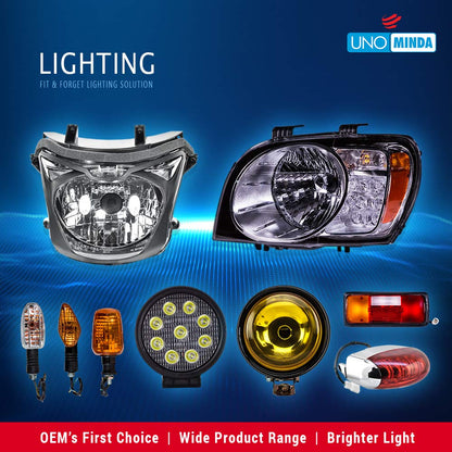 UNO Minda Fog Incandescent Lamp Kit (13.2V, 62W) | Pair | With 62W bulb | Compatible With Maruti (All Models)