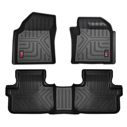 GFX Car Floor Mats for Harrier (2019–2021) Automatic | Waterproof | Anti-Slip | All-Weather | Stylish Protection | Sleek Black